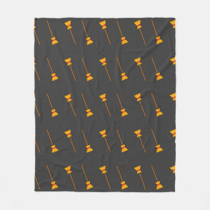 Witch Broom Fleece Blanket