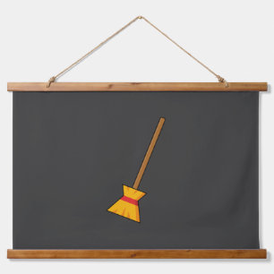 Witch Broom Hanging Tapestry