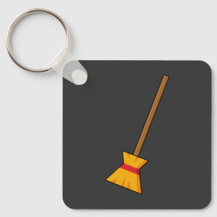 Witch Broom Key Ring