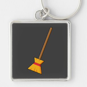 Witch Broom Key Ring