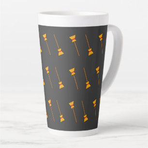 Witch Broom Latte Mug