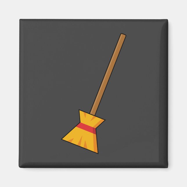 Witch Broom Magnet (Front)