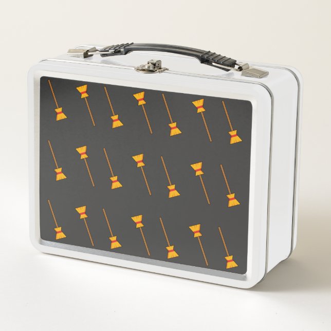 Witch Broom Metal Lunch Box (Front)
