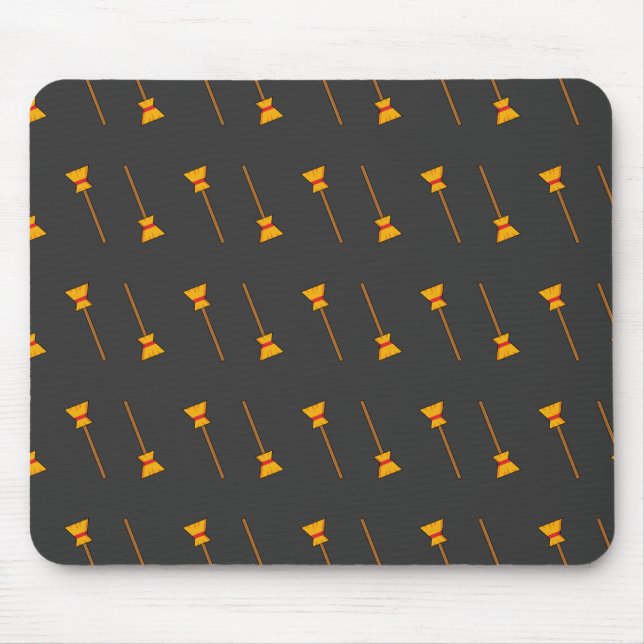 Witch Broom Mouse Mat (Front)