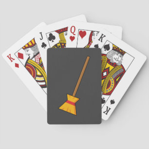 Witch Broom Playing Cards