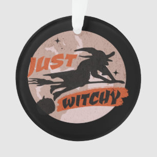 Witch Broomstick Halloween Pumpkin Ornament
