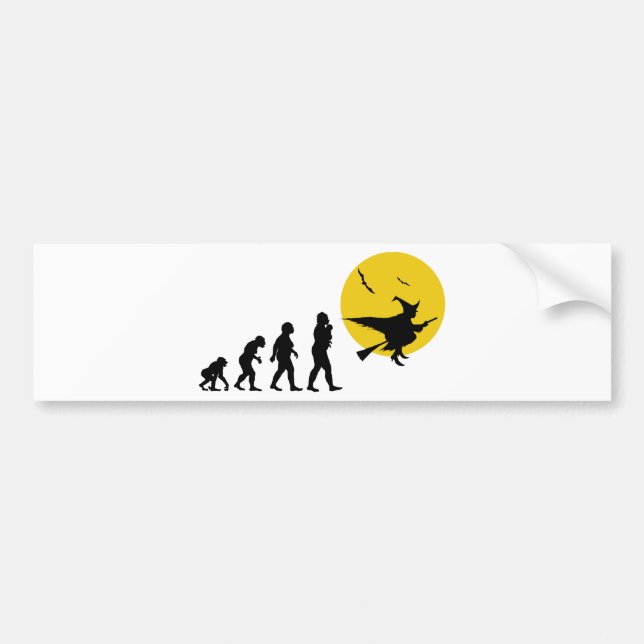 Witch Bumper Sticker (Front)