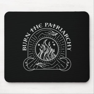 Witch Burn The Patriarchy Halloween Women's Rights Mouse Mat