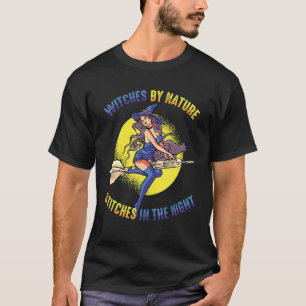 Witch By Nature  Stitches In The Night Spooky Cost T-Shirt