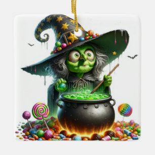 Witch Candy Brew Ceramic Ornament