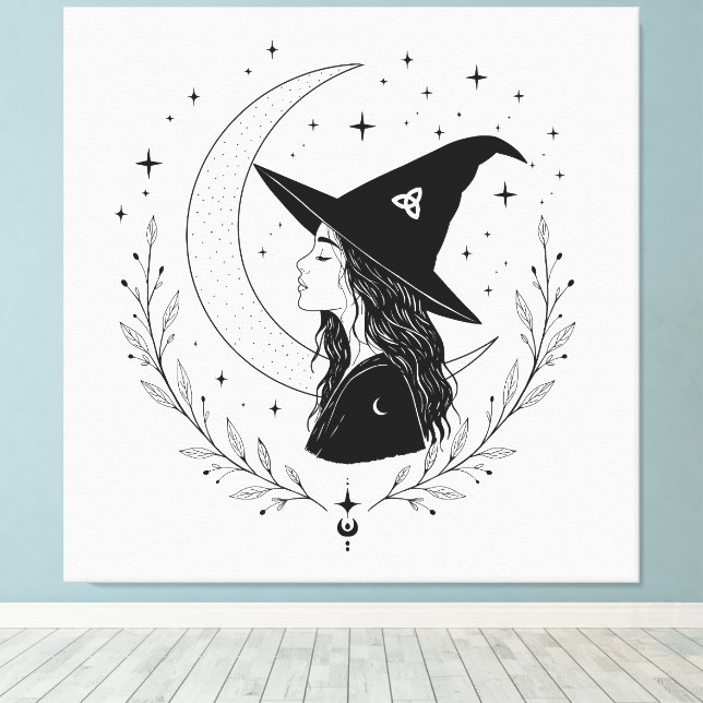 Witch Canvas Print (Insitu(Wood Floor))