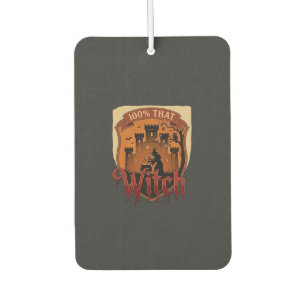 Witch Castle Cauldron Owl Bats_1 Car Air Freshener