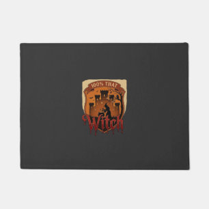 Witch Castle Cauldron Owl Bats_1 Doormat