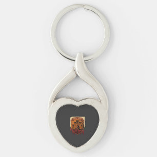 Witch Castle Cauldron Owl Bats_1 Key Ring