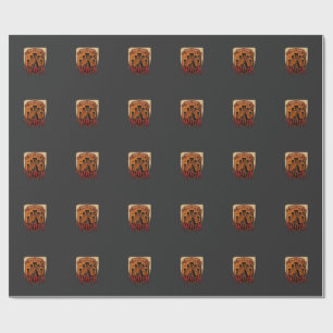 Witch Castle Cauldron Owl Bats_1 Wrapping Paper