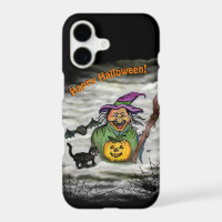 Witch , Cat , Bat and Pumpkin , Happy Halloween !