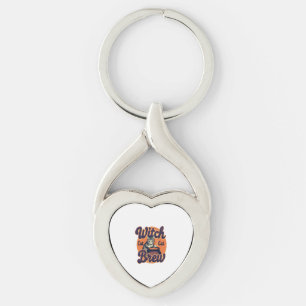 Witch Cat Brew Key Ring