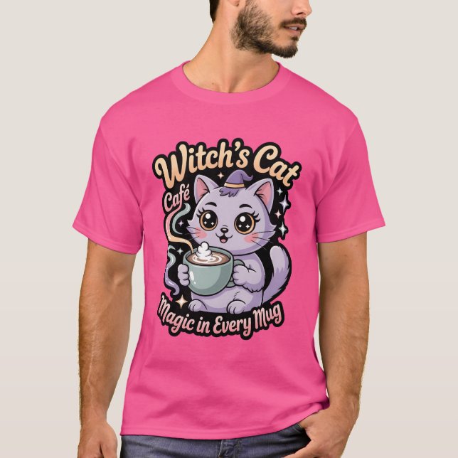 Witch Cat Cafe Magic Mug friends T-Shirt (Front)