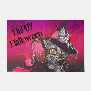 Witch Cat Doormat