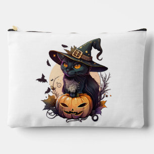 Witch Cat for Halloween  Accessory Pouch
