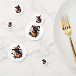 Witch Cat for Halloween Confetti