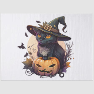 Witch Cat for Halloween  Tissue Paper