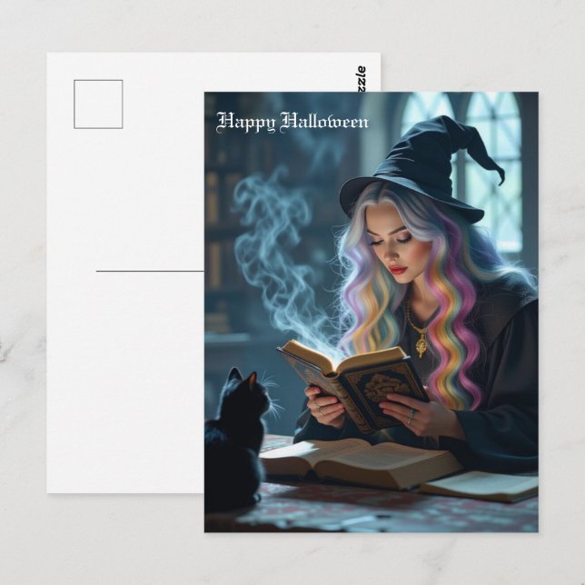 Witch Cat Postcard (Front/Back)