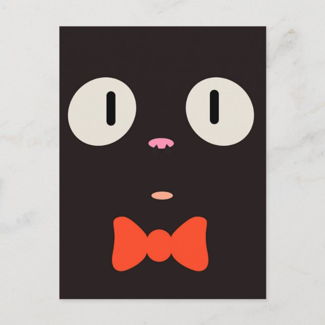 "Witch Cat" Postcard (3/3) (Front)