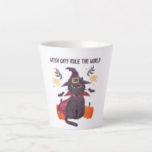 Witch Cats Rule The World Latte Mug
