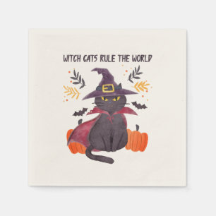Witch Cats Rule The World Napkin