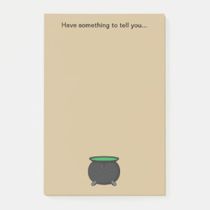 Witch Cauldron Add Text Post-it Notes