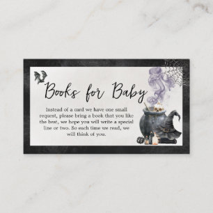 Witch Cauldron Baby is Brewing Baby Books for Baby Enclosure Card