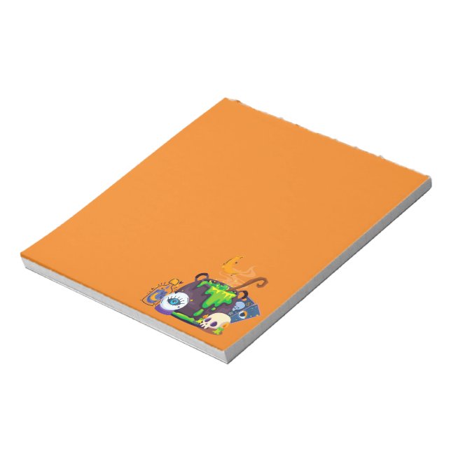 Witch Cauldron Cooking Potion Under The Moonlight Notepad (Rotated)