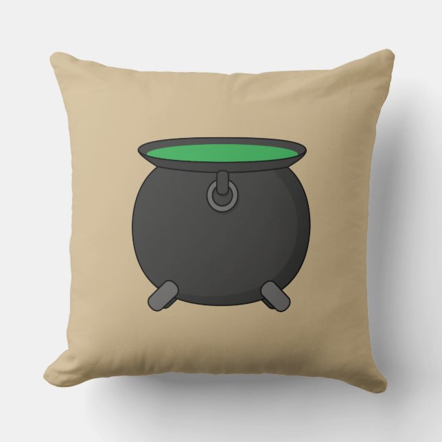 Witch Cauldron Cushion (Front)