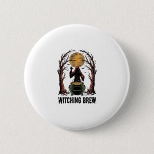 Witch Cauldron Halloween Vintage Engraving Shirt_1 6 Cm Round Badge