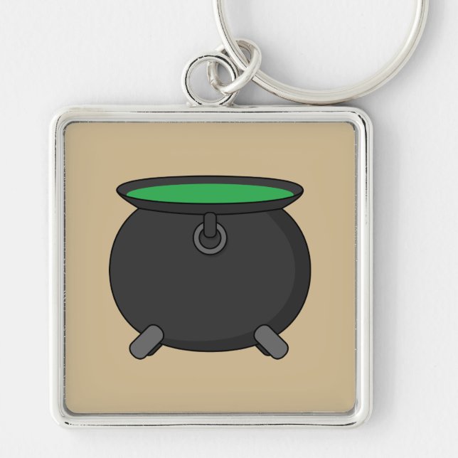 Witch Cauldron Key Ring (Front)