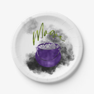 Witch Cauldron Magic Paper Plate