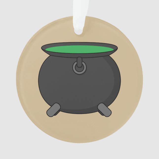 Witch Cauldron Ornament (Front)
