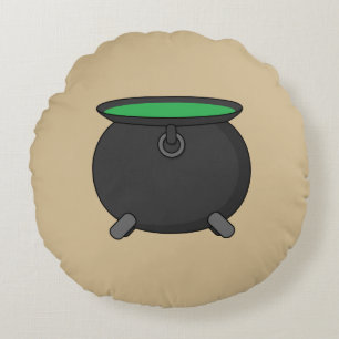 Witch Cauldron Round Cushion