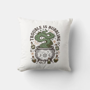 Witch Cauldron Shirt Trouble Is Bubbling_1 Cushion