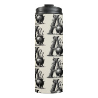 Witch Cauldron Witchy Letter A Custom Initial 