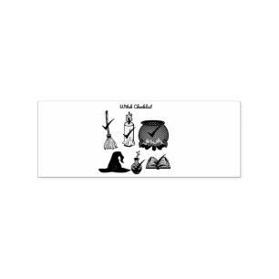 Witch Checklist Thunder_Cove  Rubber Stamp