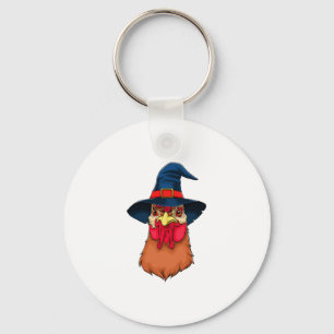 Witch Chicken Funny Halloween Horror Scary Key Ring