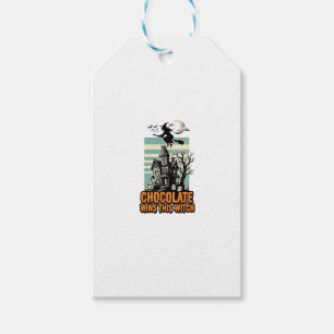 Witch Chocolate Shirt Sweet Halloween Treat Design Gift Tags