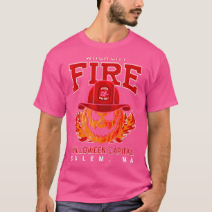 Witch City Firefighter Halloween Capital Salem T-Shirt
