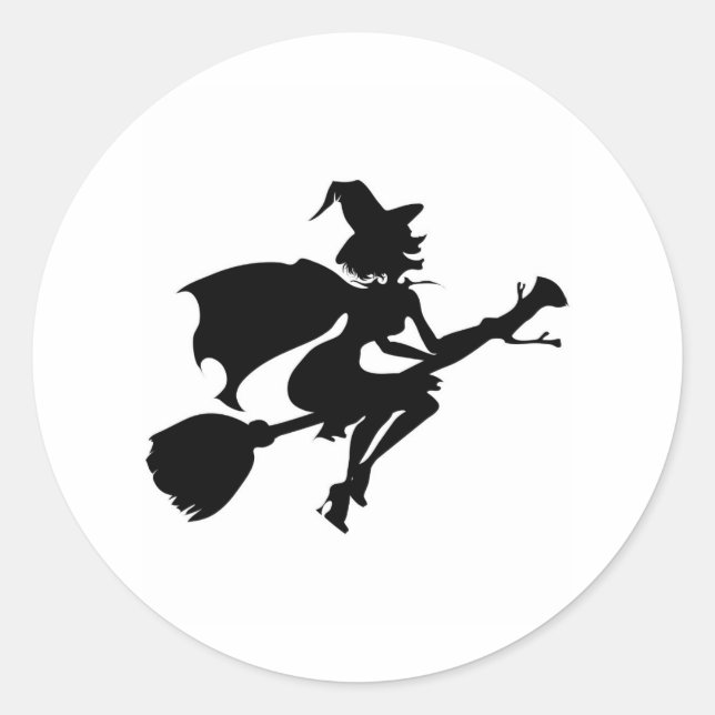 Witch Classic Round Sticker (Front)