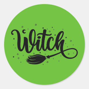 Witch Classic Round Sticker