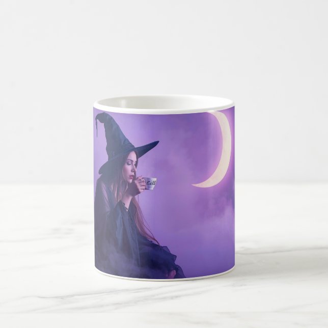 Witch Coffee Mug | Moonlight Halloween Cup (Center)