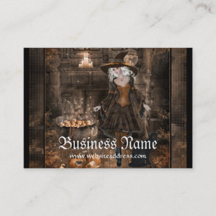 Witch Conjuring Spell 1  Fantasy Business Cards