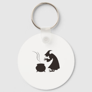 witch cooking key ring